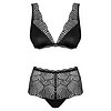 Set Obsessive Klarita Negru S-M