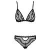 Set Obsessive Millagro Negru L-XL