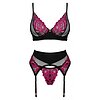 Set Obsessive Rosenty 3 Piese Roz XS-S