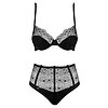 Set Obsessive Sharlotte Negru S-M