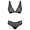 Set Obsessive Sweetia Negru L-XL