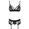 Set Obsessive Wonderia Negru L-XL