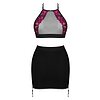 Set Top Skirt Rosenty Negru XS-S
