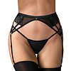 Suspender Belt Obsessive Donarella Negru XL-2XL