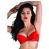 Sutien Daring Intimates Push-up Lace Racerback Roșu L