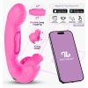 Vibrator App Control Stimulator Clitoridian cu Limbă Mușcătoare Roz