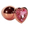 X-MEN Secret Shine Metal Anal Plug Rose Gold Heart M Auriu