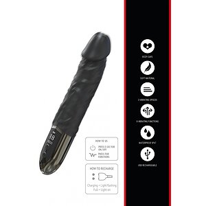 Hidden Desire Anal Power Vibrator Negru Reîncărcabil Thumb 6