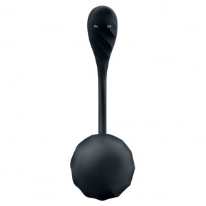 Ribbed Petal Satisfyer — 12 Programe, silicon Moale, Impermeabil Negru Thumb 3