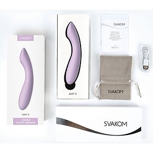 SVAKOM Amy 2 Pastel Lilac, Vibrator Pentru Punctul G Thumb 6