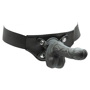 Naked Addiction 23 cm, Vibrator Rotativ și De împingere Negru Thumb 13