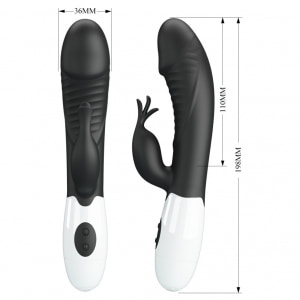 Pretty Love Rasmussen – Stimulator Dublu, 30 Moduri Negru Thumb 8