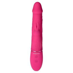 Rabbit Thrill Bunny Vibrator Reîncărcabil, Stimulator Dublu G Roz Thumb 2