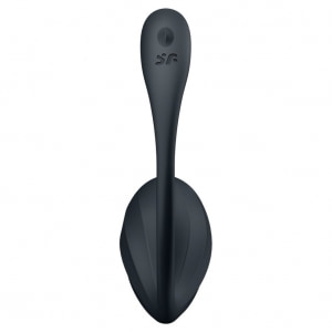 Ribbed Petal Satisfyer — 12 Programe, silicon Moale, Impermeabil Negru Thumb 5