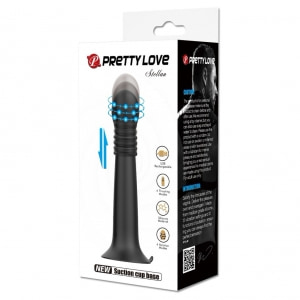 Pretty Love Stellan Vibrator 4 împingeri 4 Rotații Negru Thumb 9