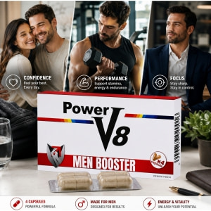 Pastile Power V8 pentru Erecție și Potență 4 buc