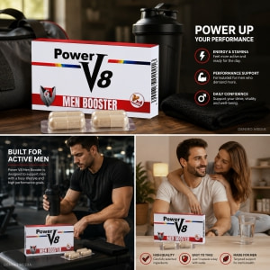 Pastile Power V8 pentru Erecție și Potență 4 buc