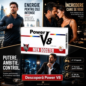 Pastile Power V8 pentru Erecție și Potență 4 buc