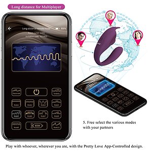 Pretty Love Shey — 10+10 Funcții, Control App, Reîncărcabil Thumb 1