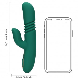 Loveline Rabbit: Penetrare Ritmică, Încălzire 42°C Verde Thumb 6