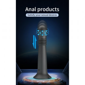 Pretty Love Stellan Vibrator 4 împingeri 4 Rotații Negru Thumb 8