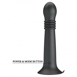 Pretty Love Stellan Vibrator 4 împingeri 4 Rotații Negru Thumb 4