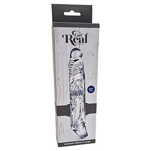 ToyJoy Extension Sleeve XLarge +9.5 cm – Discret Transparent Thumb 1