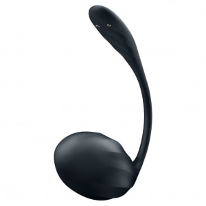 Ribbed Petal Satisfyer — 12 Programe, silicon Moale, Impermeabil Negru Thumb 4