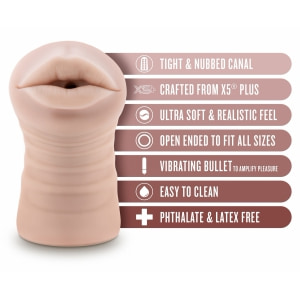 Blush Enlust Nicole Masturbator cu Vibrații X5 Plus 12,7 cm Thumb 4