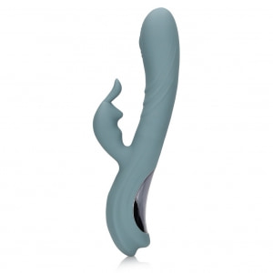 Vibrator Rabbit Loveline By Shots Pentru Stimulare Dublă Gri Thumb 3