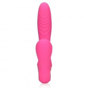 Loveline Rabbit Heat – Limbă Oscilantă, încălzire 13.5 cm Roz Thumb 2