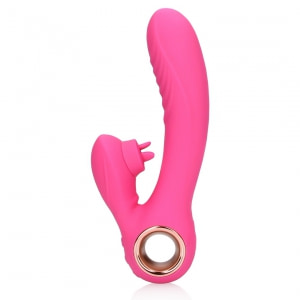 Loveline Rabbit Heat – Limbă Oscilantă, încălzire 13.5 cm Roz Thumb 3