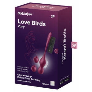 Satisfyer Love Birds Vary Set Kegel Reîncărcabil 3 Greutăți Vișiniu Thumb 7