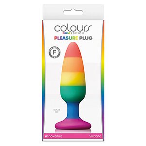 Anal Plug Pleasure Rainbow Medium Multicolor Thumb 1