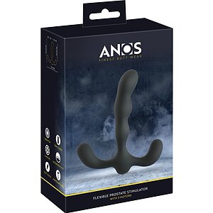 ANOS 3 Motoare – Plug Prostată Vibrator Anal Reîncărcabil Negru