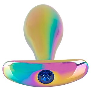 ANOS Set 2 Pluguri Anale Metalice curcubeu, Greutate Optimă Multicolor