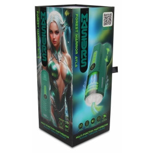 Ayla Masturbator Automat Reîncărcabil cu Sucțiune și Vibrații Verde Thumb 11
