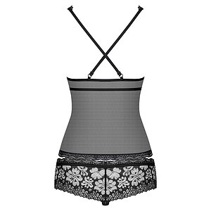Babydoll Obsessive 856-BAB Negru L-XL Thumb 1