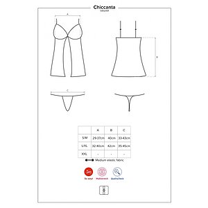 Babydoll Obsessive Chiccanta Negru L-XL