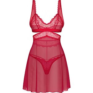 Babydoll Obsessive Cupide Desir Roșu 2XL-3XL