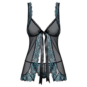 Babydoll Sexy Obsessive Amanta Negru S-M Thumb 1