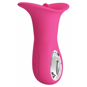 Clyde Limbă Vibratoare 12 Funcții, Reîncărcabil USB Roz Thumb 5