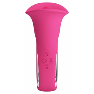 Clyde Limbă Vibratoare 12 Funcții, Reîncărcabil USB Roz Thumb 2