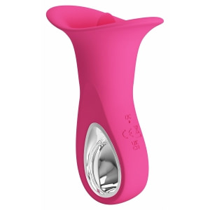 Clyde Limbă Vibratoare 12 Funcții, Reîncărcabil USB Roz Thumb 3