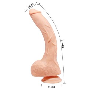 Dildo Frumosul Jack cu Ventuză pentru Punctul G