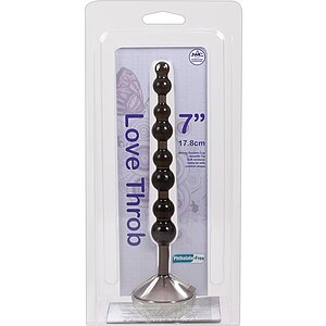 Bile Anale Love Throb 18cm Negru Thumb 1