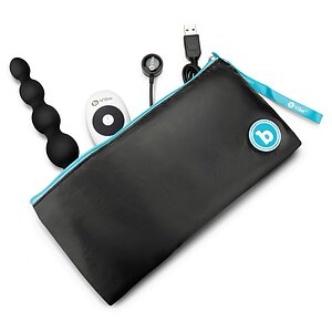 Bile Anale Telecomandate b-Vibe Cinco Negru Thumb 5