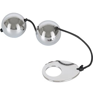 Bile Vaginale Metal Love pentru Tonifiere Pelviană Argintiu