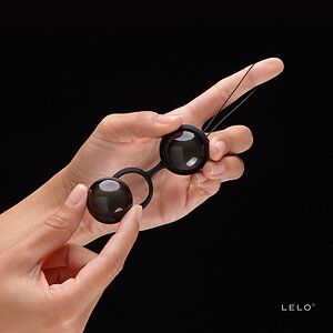 Bile Vaginale Lelo Luna Beads Noir Negru Thumb 3