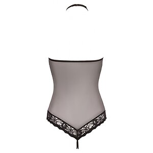 Body Abierta Fina Rhinestone Negru XL Thumb 1